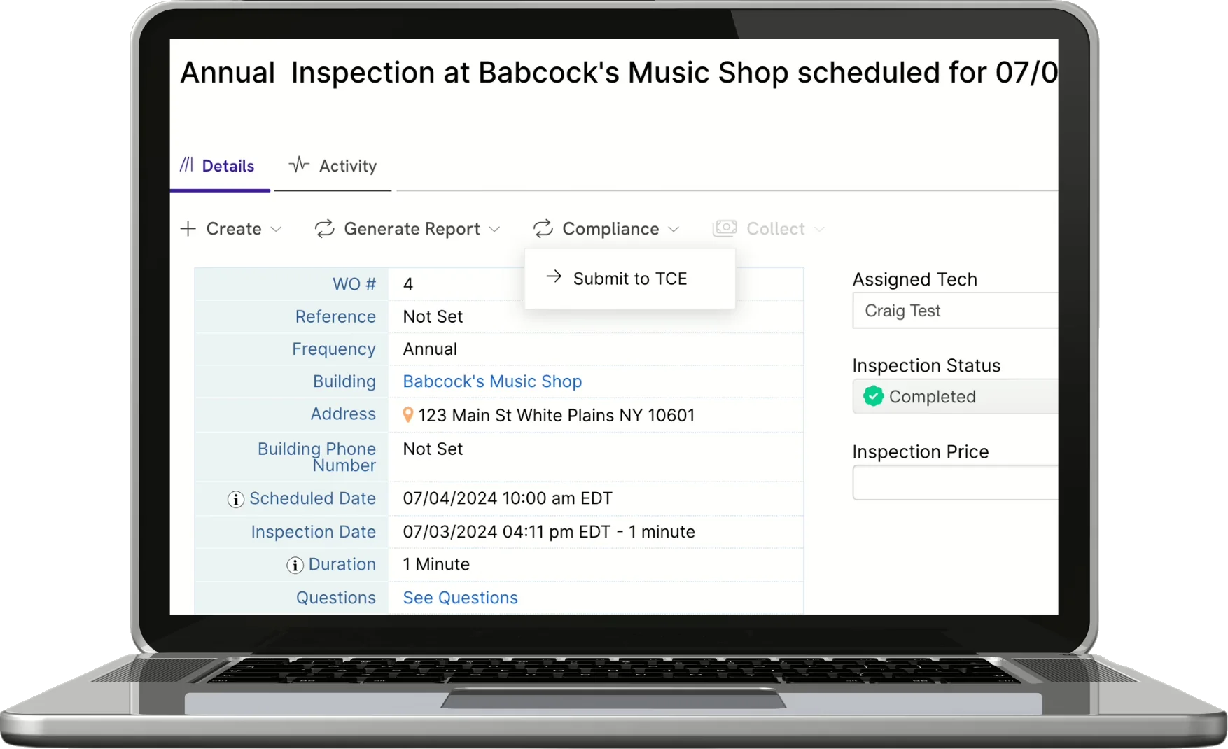 The Compliance Engine integration