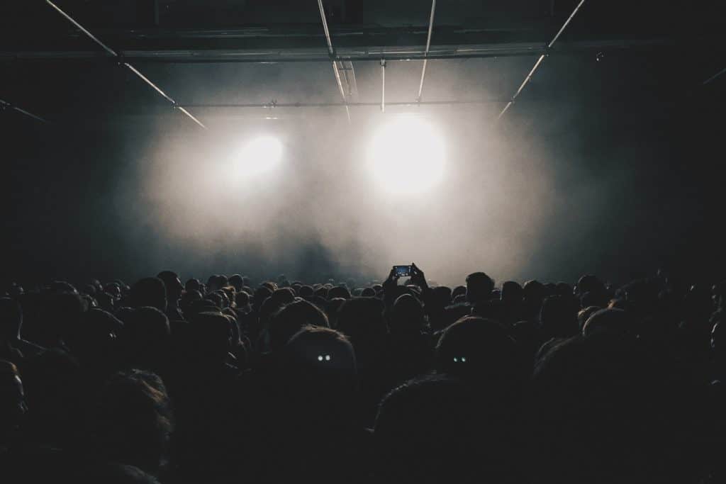 smoke detectors keep concertgoers, like the ones here, safe