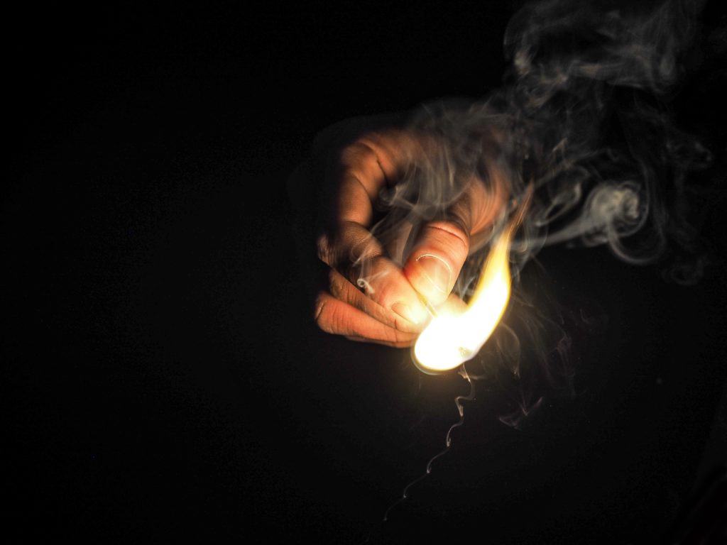 open flames