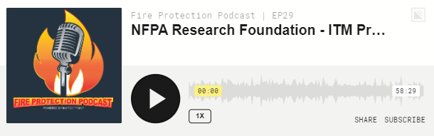 Released- NFPA Research Foundation – ITM Project