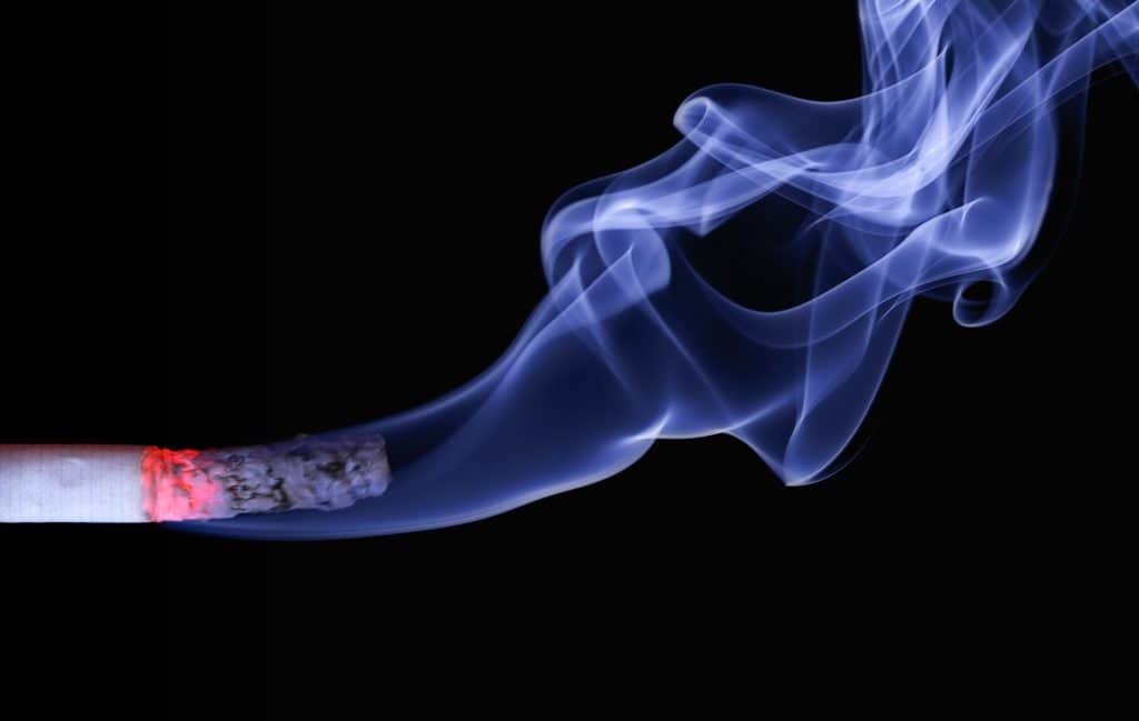 history of smoke detectors: when Jaeger lit a cigarette, he realized his device detected the smoke
