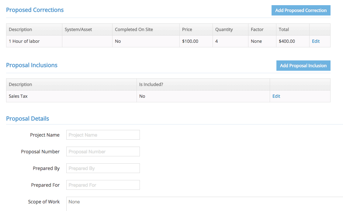 generate fire protection service proposals in the field with Inspect Point