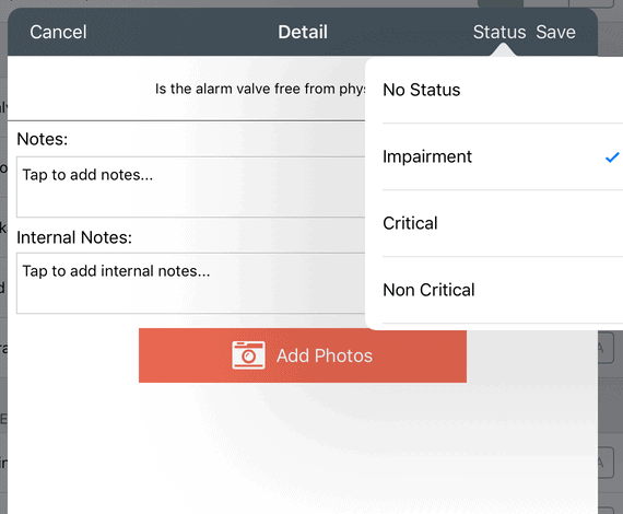 use fire inspection software to document critical deficiencies